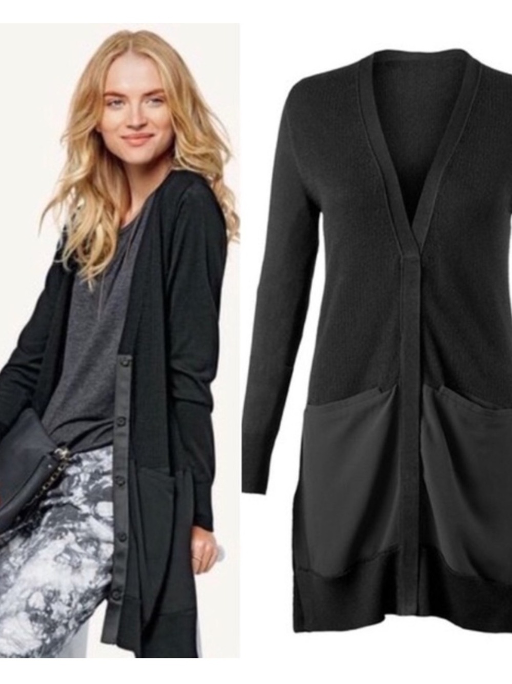 Cabi | Sorrento Black V Neck Cardigan 5010